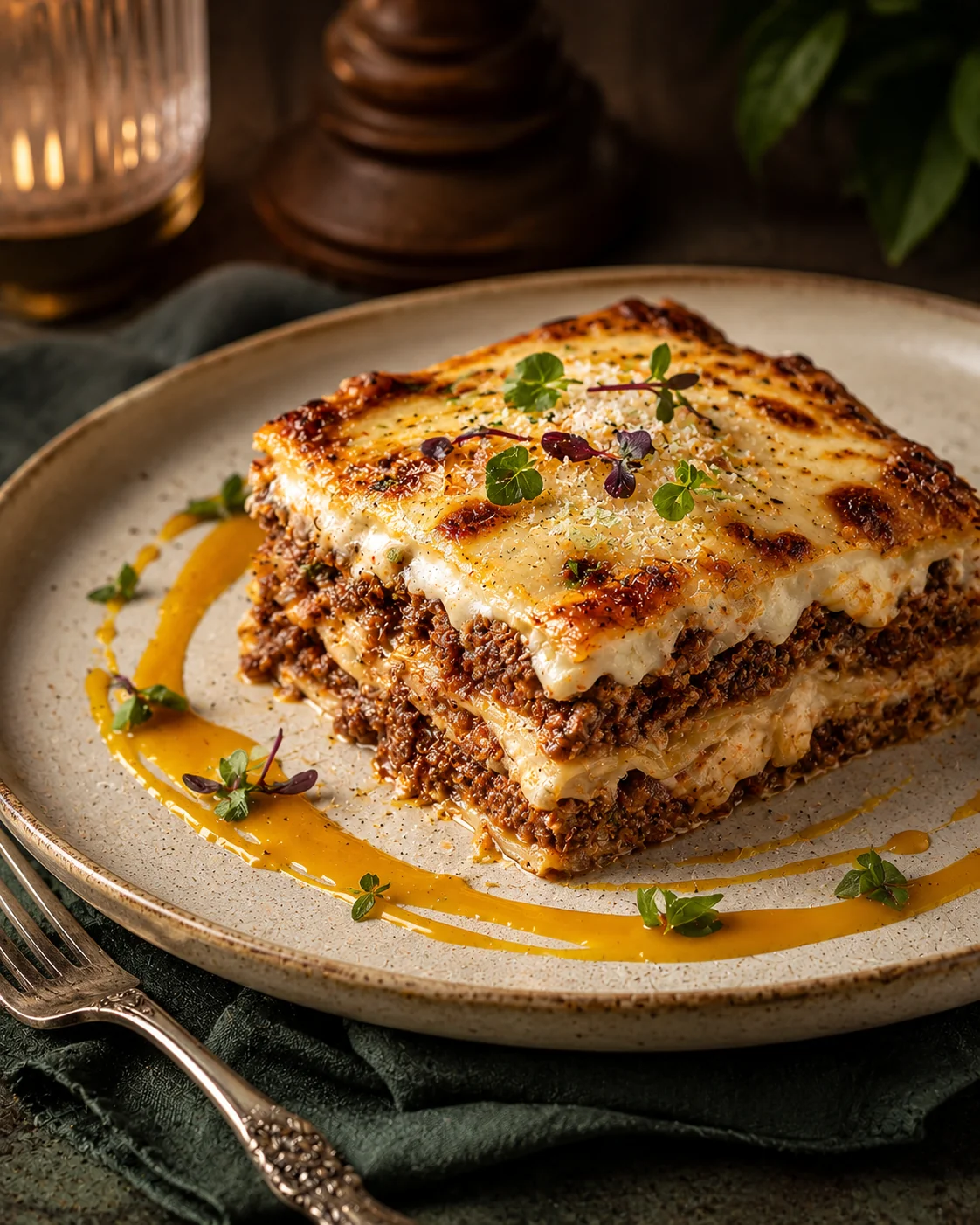 Beef Lasagne with Mango Sauce
