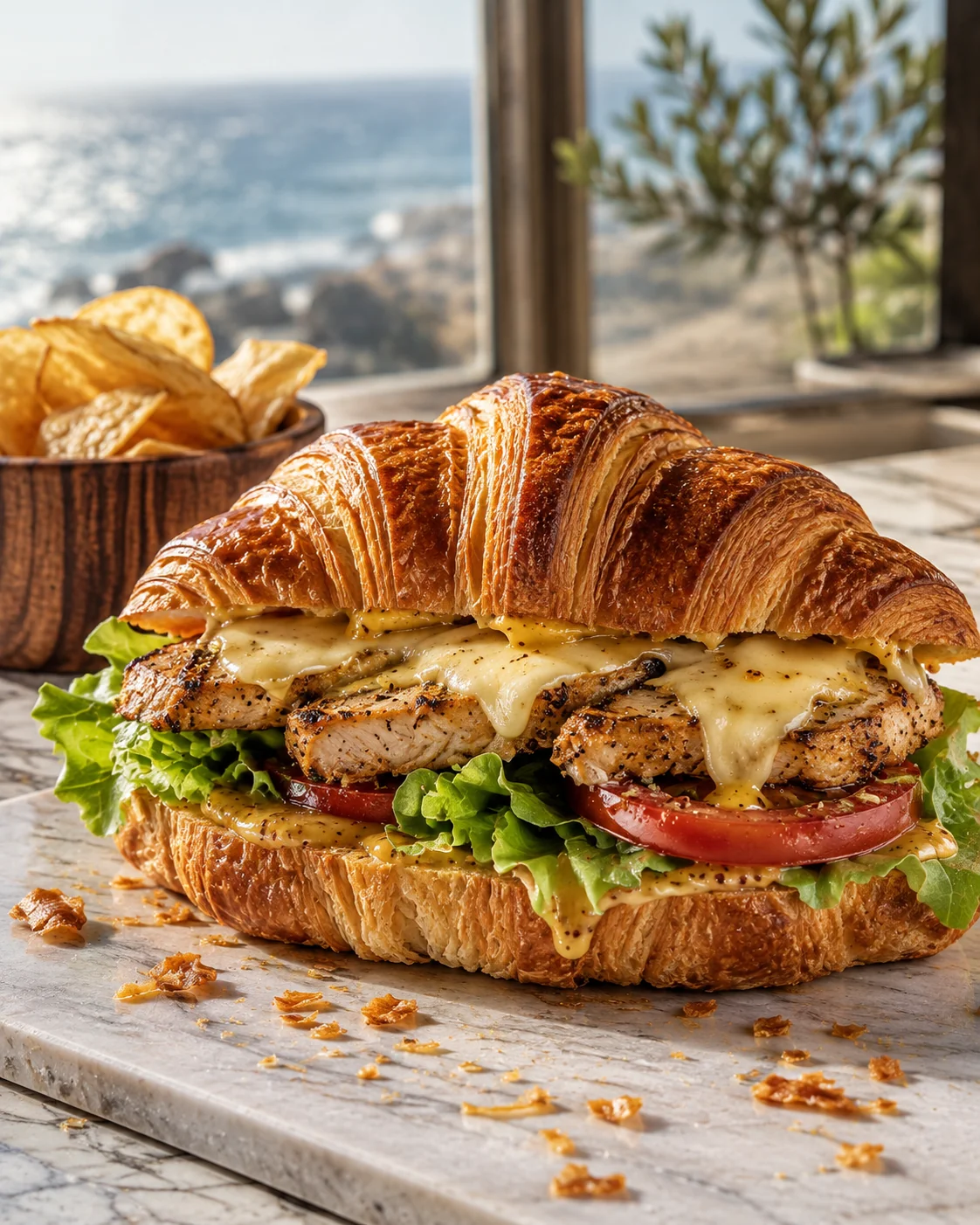 The Croiwich signature croissant sandwich