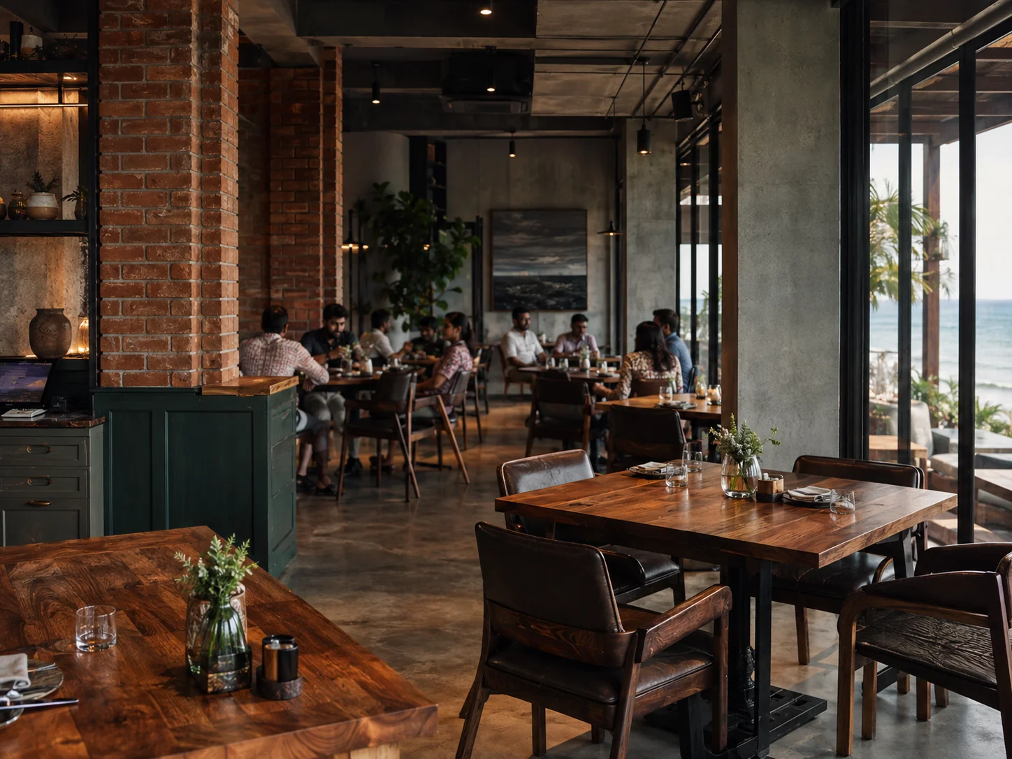 Eatmosphere interior architecture and dining hall